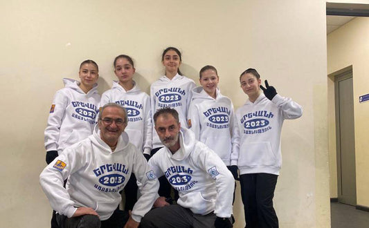 Tutunjian Polo hoodies specially for Yerevan figure skating championship