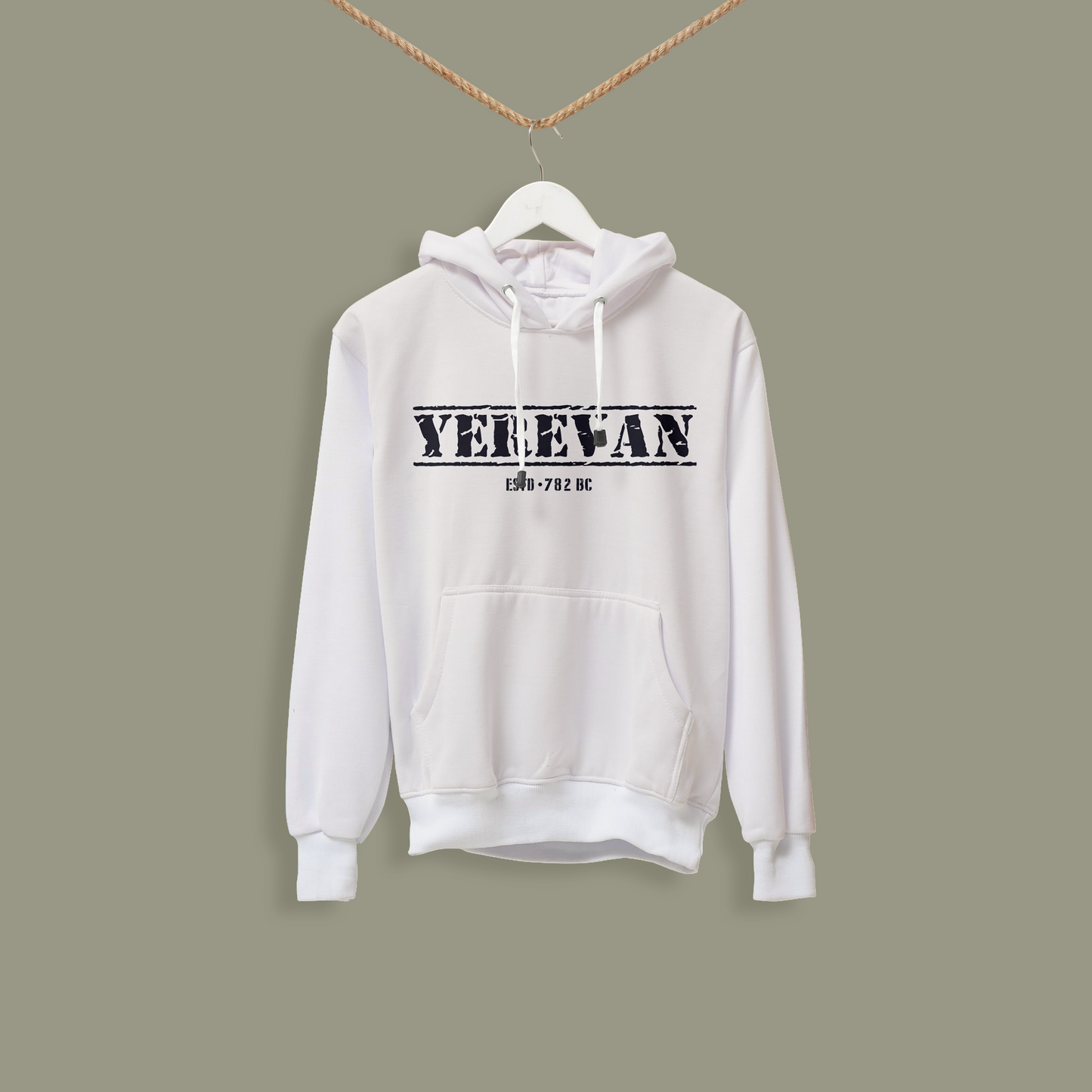 Yerevan White Hoodie