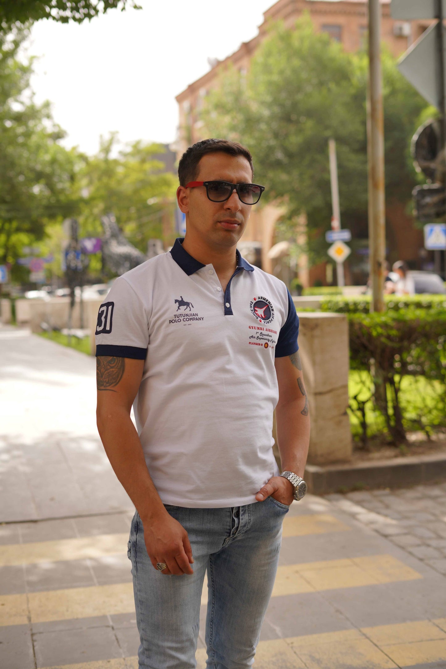 Mens Armenian Air Force polo